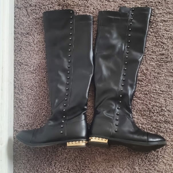 Fashion Side Zipper Knee High Riding Boots Sz 5.5 Winter Boot🌴✌️ - Picture 4 of 11